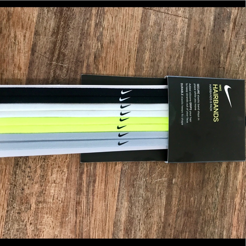 NEW Nike Sport Hairbands Package of 8